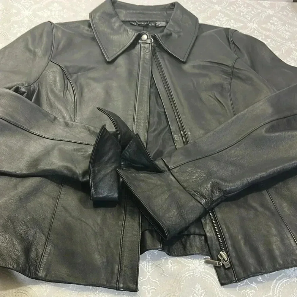 Attention leather jacket L - Picture 3 of 16